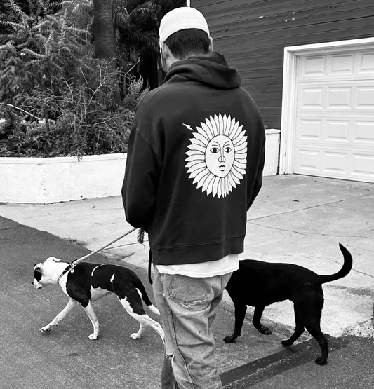 ☀️ SAMPLE SALE-  Unisex Zip Front Hoodie / in Vinyl