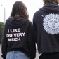 ☀️ SAMPLE SALE- I LIKE YOU VERY MUCH Unisex Zip Front Hoodie in Vinyl